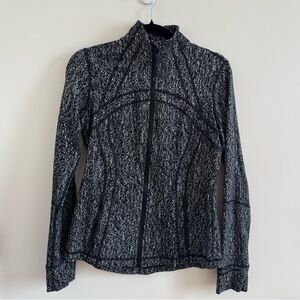 Lululemon Define Jacket - Black and White Zip-Up